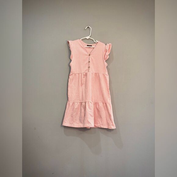 Vince Camuto Other - Girls' Pink Stripe Vince Camuto Sleeveless Dress Size 10 EUC